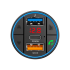 FM siųstuvas automobiliui su Bluetooth (2 USB + USB-C)