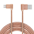 USB kabelis su kampinėmis USB ir USB-C jungtimis, Kruger&Matz, 1 m, 3 A