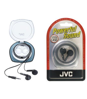 Į ausis įstatomos ausinės su dėklu JVC HA-F10C