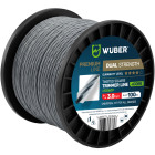 Sustiprintas susukto kvadratinio profilio trimerio valas WUBER +CORE, 3.0 mm, 100 m