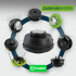 Pusiau automatinė žoliapjovės galvutė „Click and Go“ su valu, WUBER, M10 x 1.25 RH, 3 m / Ø 2.4 mm, W00614