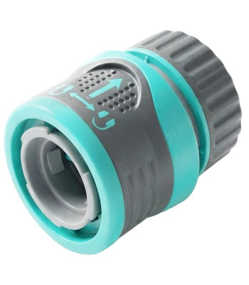 Žarnos greitoji jungtis su vandens stabdymo vožtuvu WUBER, W00704, 1/2–5/8″ (13–15 mm)
