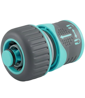 Greitoji žarnos jungtis su vandens stabdymo vožtuvu WUBER 3/4" (19 mm) W00705