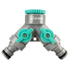 Sodo čiaupo vandens skirstytuvas su adapteriu, WUBER, G 3/4″ (26,5 mm), G 1/2″ (21 mm)