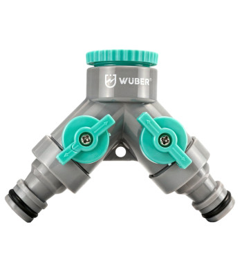 Sodo čiaupo vandens skirstytuvas su adapteriu, WUBER, G 3/4″ (26,5 mm), G 1/2″ (21 mm)
