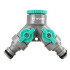 Sodo čiaupo vandens skirstytuvas su adapteriu, WUBER, G 3/4″ (26,5 mm), G 1/2″ (21 mm)