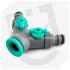 Sodo čiaupo vandens skirstytuvas su adapteriu, WUBER, G 3/4″ (26,5 mm), G 1/2″ (21 mm)