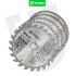 WUBER diskinio pjūklo diskas medienai su karbidiniais dantimis W00735 255x30 mm 40T