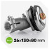 Kampinis reduktorius krūmapjovei WUBER W00903, 9T, 26 mm