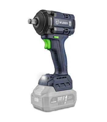 Akumuliatorinis smūginis veržliasukis su bešepetėliu varikliu WUBER, 600 Nm, 1/2", W04607