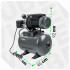 Vienpakopis hidroforas WUBER W11014, 50 l