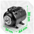 Horizontalus membraninis hidroforo bakas WUBER W11017, 24 l, 24 x 46 x 30 cm