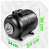 WUBER horizontalus membraninis hidroforo bakas, 50 l, W11018