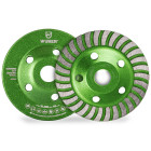 Deimantinis puodelio formos šlifavimo diskas Wuber Turbo, 125 mm