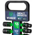 Smūginių galvučių rinkinys Wuber, 13 vnt., 1/2'', 10–32 mm, 38 mm