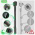 Dinamometrinis raktas su nustatymo fiksatoriumi WUBER, 3/8", 7–112 Nm, W46011