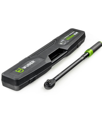 Sukimo momento raktas su galvučių rinkiniu, ilgintuvu ir adapteriu, WUBER, 1/2", 40–220 Nm, W46012