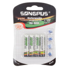 Įkraunamieji akumuliatoriai, 4 vnt., iki 2700 mAh, AAA R3