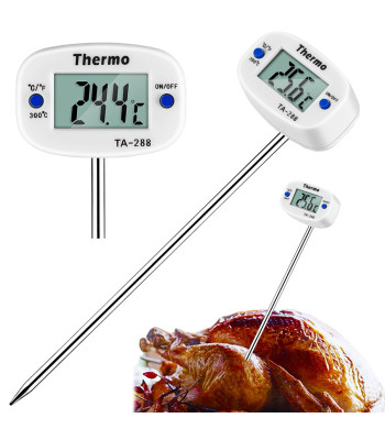 Skaitmeninis virtuvinis termometras su LCD ekranu ir zondu, 19 cm
