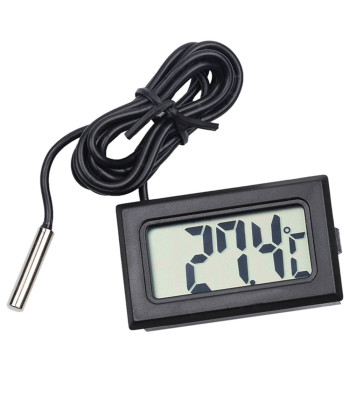 Skaitmeninis panelinis termometras su LCD ekranu ir zondu, automobiliui – 01308