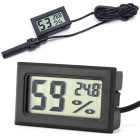 Elektroninis panelinis termometras su temperatūros ir oro drėgmės matavimu, LCD ekranu ir zondu, 150 cm