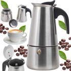Itališkas kavinukas espresso kavai, nerūdijančiojo plieno, 300 ml, 6 puodeliams