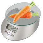 Elektroninės virtuvinės svarstyklės su laikrodžio funkcija, 5 kg / 1 g