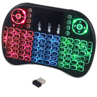 Belaidė mini klaviatūra su LED apšvietimu ir jutikliniu kilimėliu, 14,5 × 9,5 × 1,8 cm