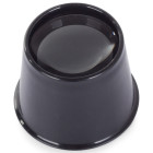 Juvelyrinė lupa į akį, juoda, 10x, 30mm