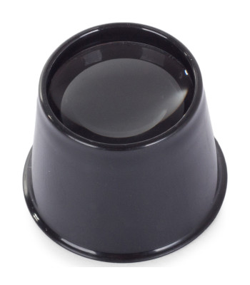 Juvelyrinė lupa į akį, juoda, 10x, 30mm