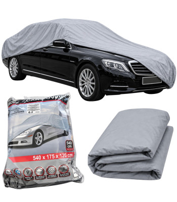 Vandeniui atsparus automobilio uždangalas iš PEVA, sidabriškai pilkas, XL, 540 cm x 175 cm x 120 cm