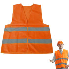 Oranžinė įspėjamoji šviesą atspindinti liemenė, XL