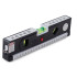 Lazerinis gulsčiukas su matavimo juosta ir LED apšvietimu, juodas, 24,5 × 2,8 × 6 cm