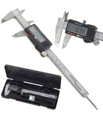 Elektroninis skaitmeninis slankmatis iš nerūdijančiojo plieno, 150 mm / 6″