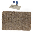 Rudas drėgmę sugeriantis batų kilimėlis – magic step mat / clean step mat, 70cm x 46cm