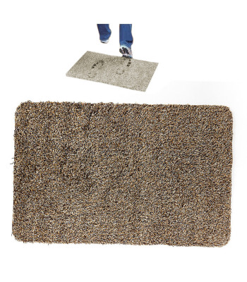 Rudas drėgmę sugeriantis batų kilimėlis – magic step mat / clean step mat, 70cm x 46cm
