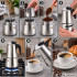 Itališkas kavinukas espresso kavai, nerūdijančio plieno, 12 puodelių, 600 ml