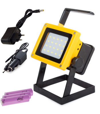 Nešiojamasis akumuliatorinis prožektorius su 20 smd diodų, 100W