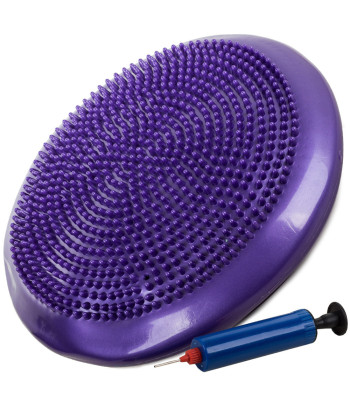 Sensomotorinė pusiausvyros pagalvėlė, violetinė, Ø 32 cm