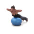 Raudonas reabilitacinis gimnastikos kamuolys su pompa, 65 cm