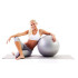 Raudonas reabilitacinis gimnastikos kamuolys su pompa, 65 cm