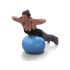Gimnastikos ir reabilitacijos kamuolys su pompa, mėlynas, 65 cm