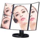 Kosmetinis LED veidrodis su apšvietimu ir didinimu, 22 LED, 2x ir 3x