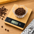 Bambukinės elektroninės virtuvinės svarstyklės su LCD ekranu, iki 5 kg, 23 cm x 16 cm x 2 cm