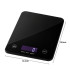 Elektroninės virtuvinės svarstyklės su LCD ekranu, stiklinės, 5 kg, 1 g