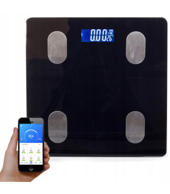 Analitinės vonios svarstyklės su bluetooth ir kūno masės indekso nustatymu, 180kg