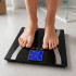 Stiklinės kūno sudėties analizės vonios svarstyklės su lcd ekranu, iki 180 kg