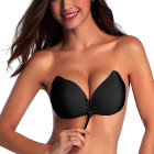 Savaime prilimpanti push-up liemenėlė, juoda, A dydžio