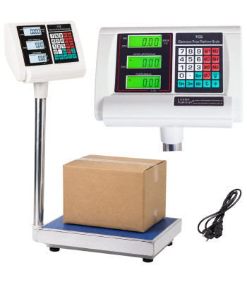 Elektroninės platforminės sandėlio svarstyklės, 100 kg / 20 g
