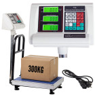 Elektroninės platforminės sandėlio svarstyklės su laikikliu, iki 300 kg, 40 × 50 cm